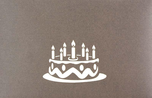 Chocolate cake Happy birthday - Henry Pop-Up Cards