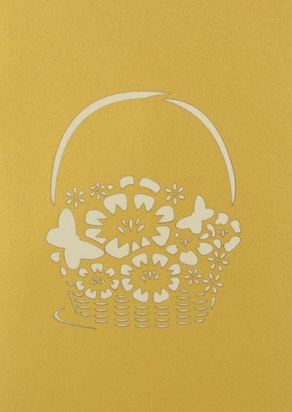 Thank You Flower Basket - Henry Pop-Up Cards