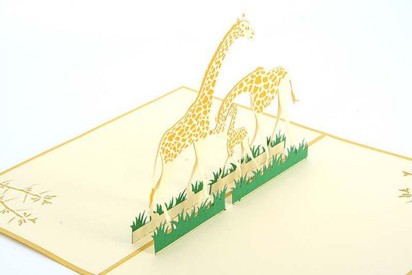Giraffe Family - Henry Pop-Up Cards