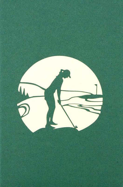 Golf2 Lady - Henry Pop-Up Cards