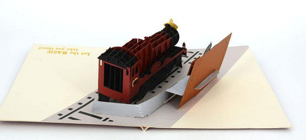 Happy Potter Train Flatform 9 and Three Quarters - Henry Pop-Up Cards