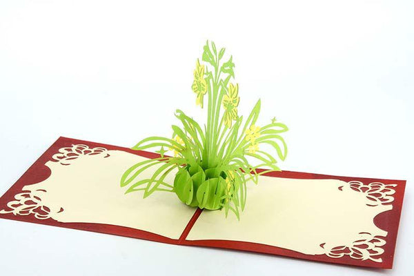 Orchid1-Red - Henry Pop-Up Cards
