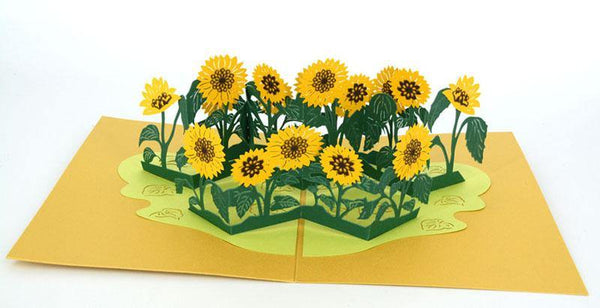 Sunflower garden - Henry Pop-Up Cards