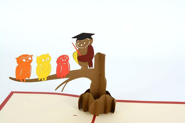 Teaching Owl and babies - Henry Pop-Up Cards