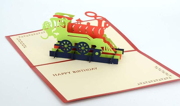 3D Train Happy Birthday - Henry Pop-Up Cards