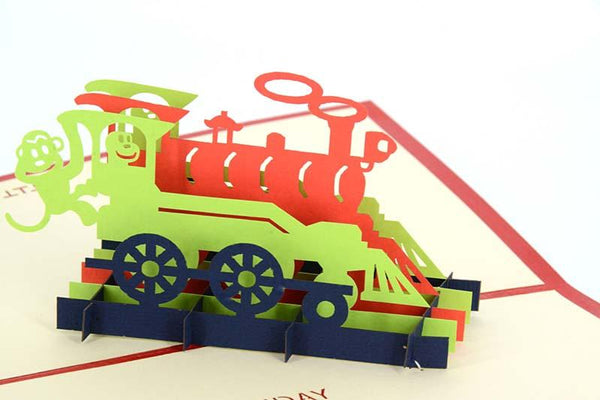 3D Train Happy Birthday - Henry Pop-Up Cards