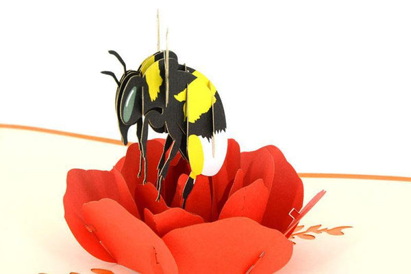 Bee on Rose - Henry Pop-Up Cards