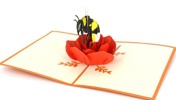 Bee on Rose - Henry Pop-Up Cards