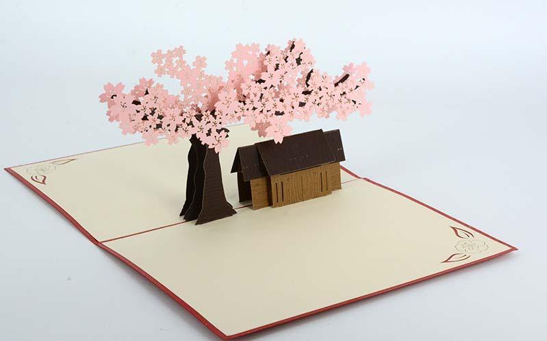 Cherry Blossom - Sakura - Henry Pop-Up Cards