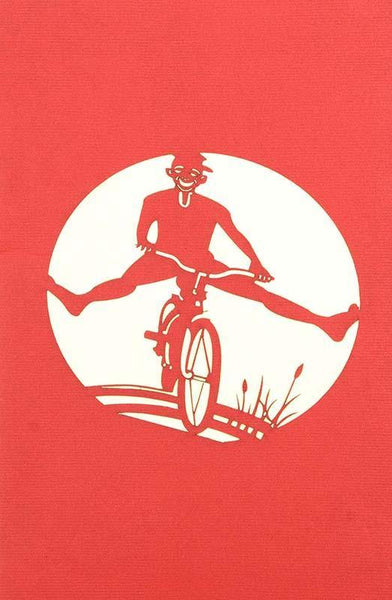 Clown on Bike - Henry Pop-Up Cards