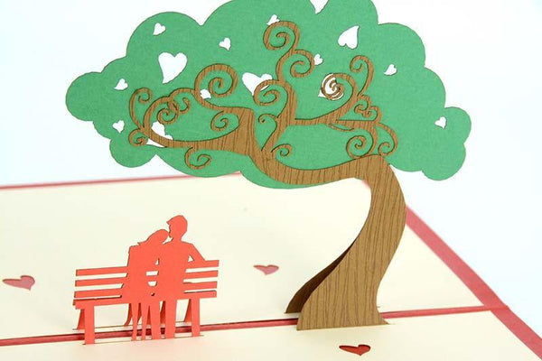 Couple on Bench - Henry Pop-Up Cards