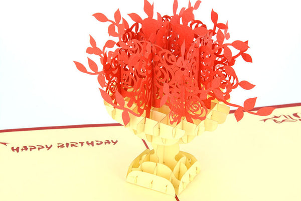 Flower 3D Happy Birthday