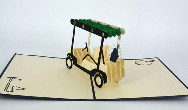 Golf Cart 3D - Henry Pop-Up Cards