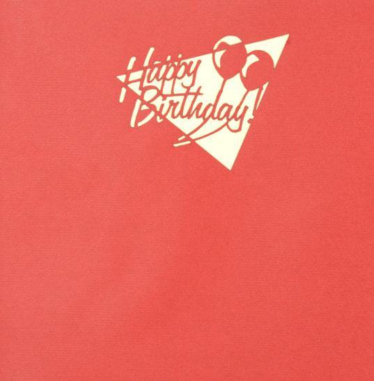 Happy Birthday Candles and Words - Henry Pop-Up Cards