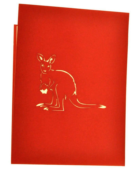 Kangaroo and Baby - Henry Pop-Up Cards