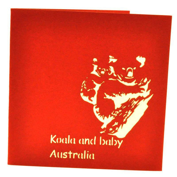 Koalas and Baby - Henry Pop-Up Cards
