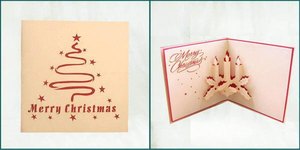 Christmas Candles - Henry Pop-Up Cards