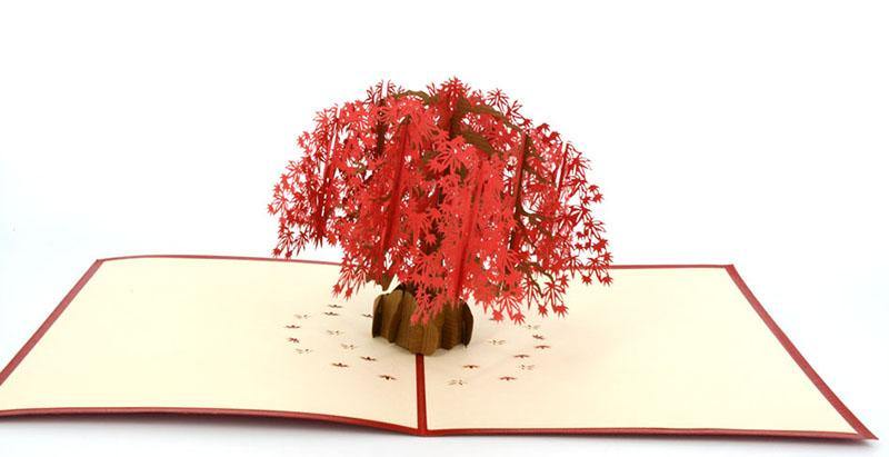 Japenese Red Maple Tree – Henry Pop-Up Cards