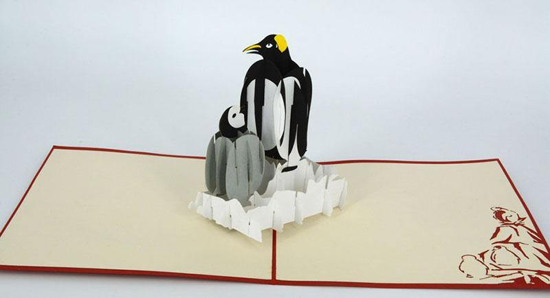Penguins 3D - Henry Pop-Up Cards