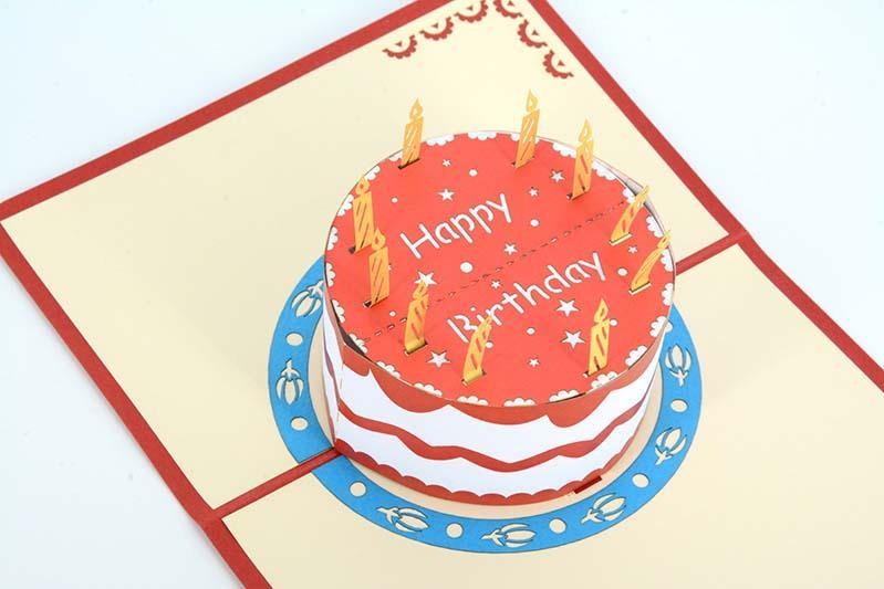 Strawberry cake Happy birthday – Henry Pop-Up Cards