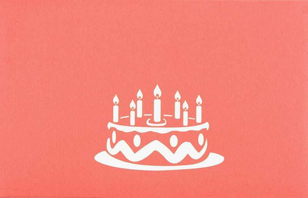Strawberry cake Happy birthday - Henry Pop-Up Cards