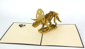 Triceratops Dinosaur - Henry Pop-Up Cards