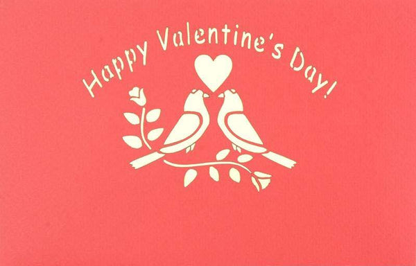 Valentine Two Birds - Henry Pop-Up Cards