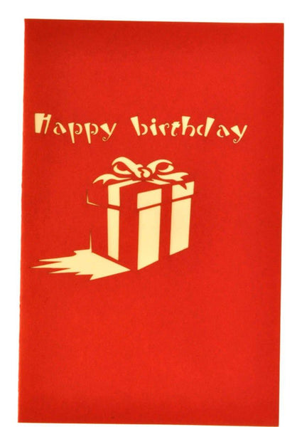 Birthday heart present - Henry Pop-Up Cards