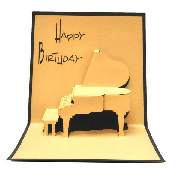 Birthday Piano - Henry Pop-Up Cards